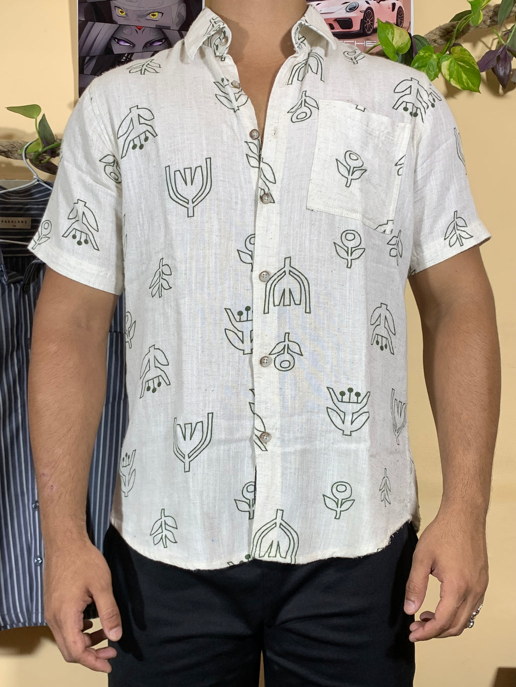 🌿 Zara Printed Casual Shirt